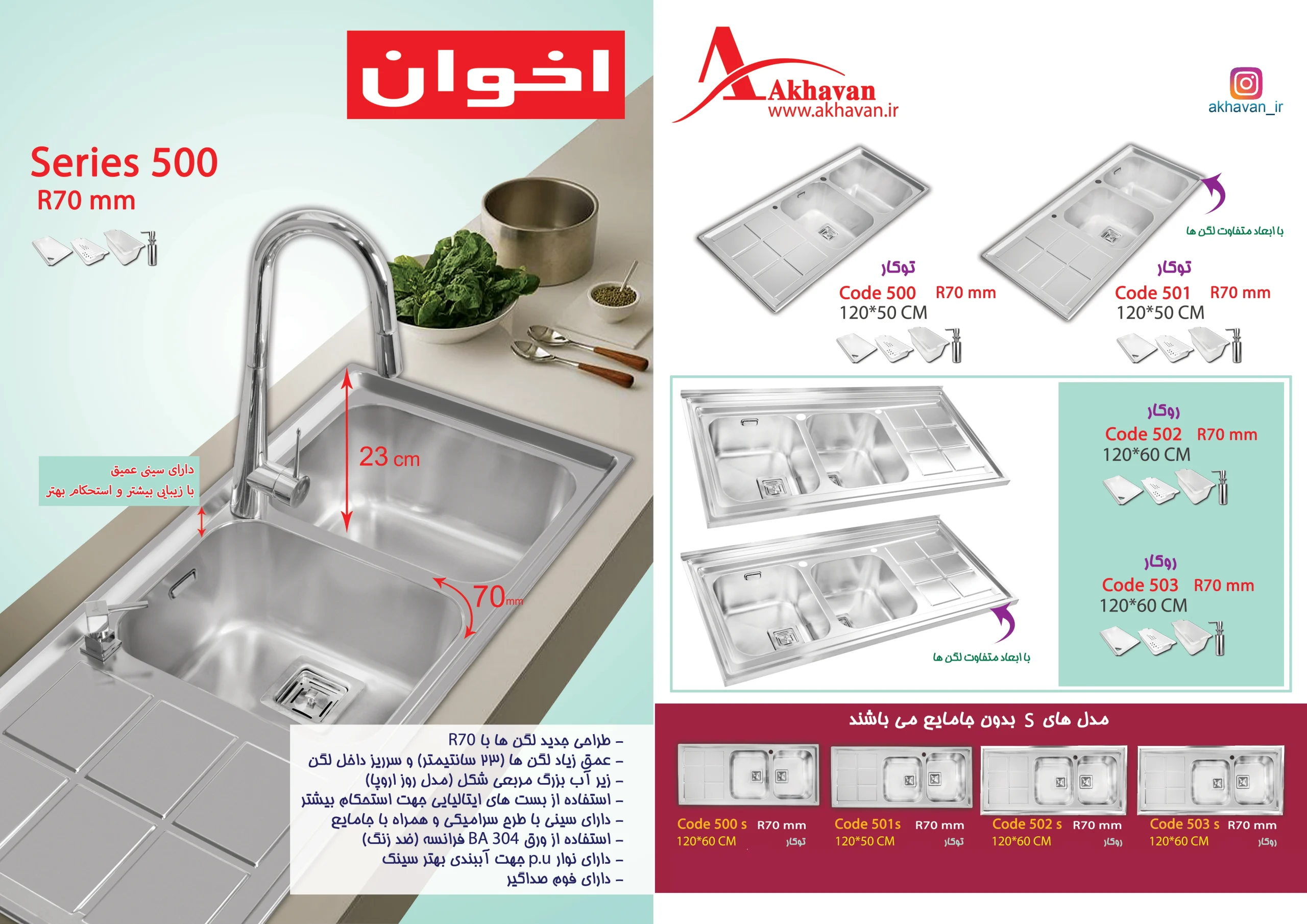 کاتالوگ سینک اخوان