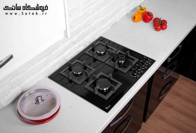 گاز 4 شعله شیشه ای