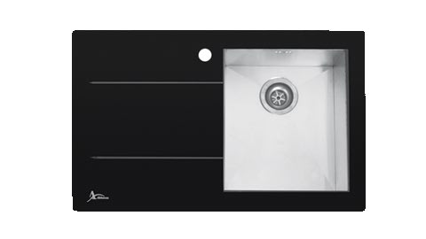 سینک شیشه ای 180