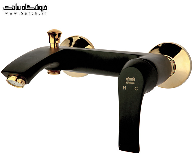 شیر حمام لوتوس مشکی راسان