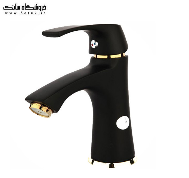 شیر روشویی لوتوس مشکی راسان