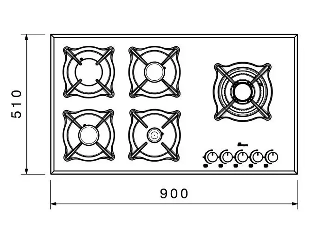 5097 اجاق گاز رومیزی