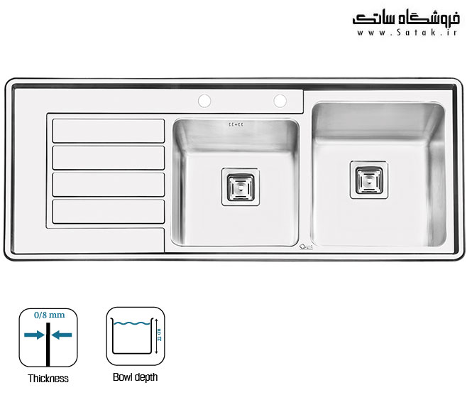 سینک ایلیا استیل 2063
