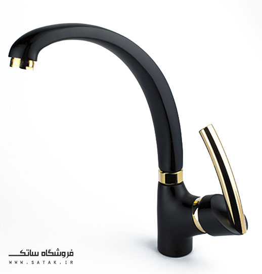 شیر ظرفشویی مشکی طلایی قهرمان