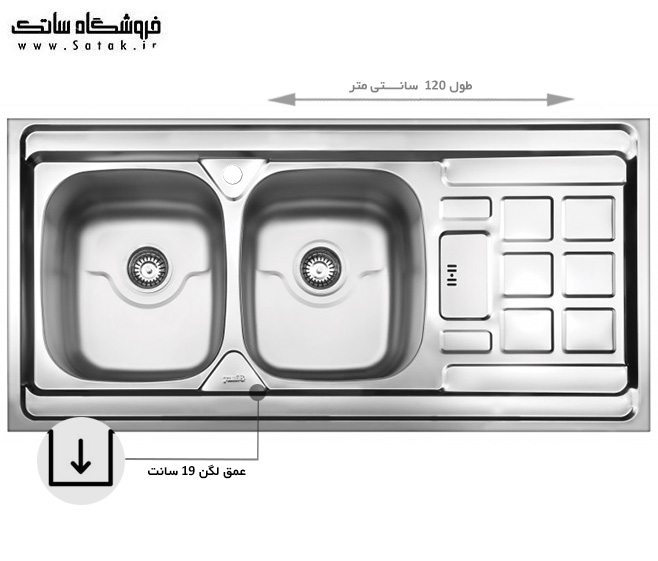 سینک روکار بیمکث 919