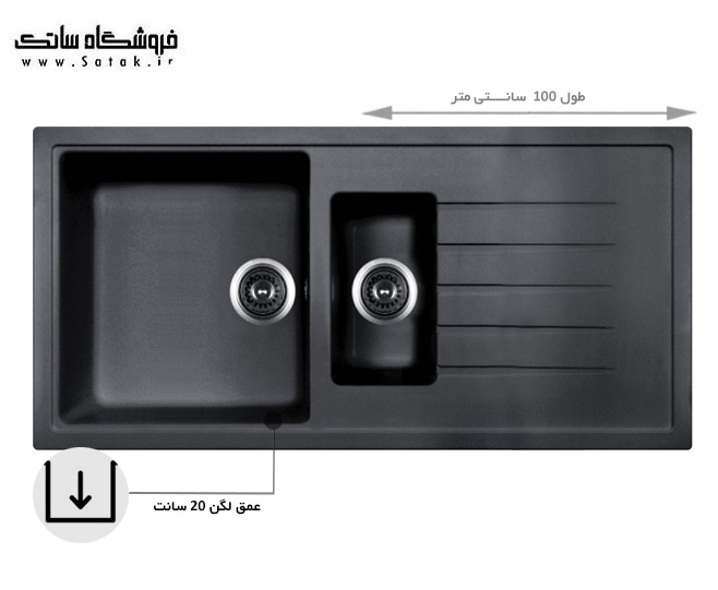 سینک گرانیتی کن ویوالدی 150