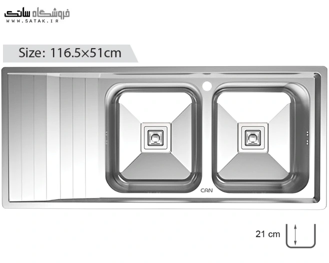 سینک ظرفشویی کن 8181