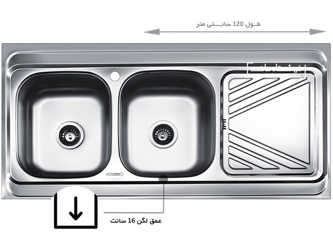 سینک روکار درخشان 805