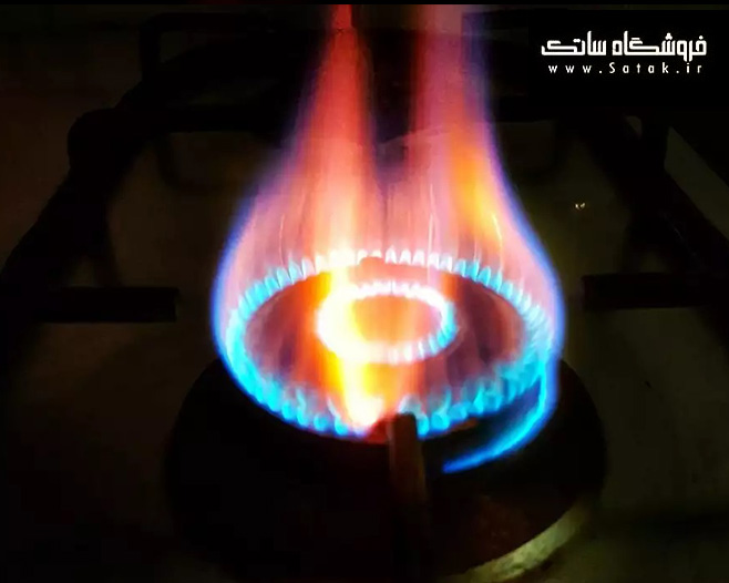 رنگ شعله اجاق گاز