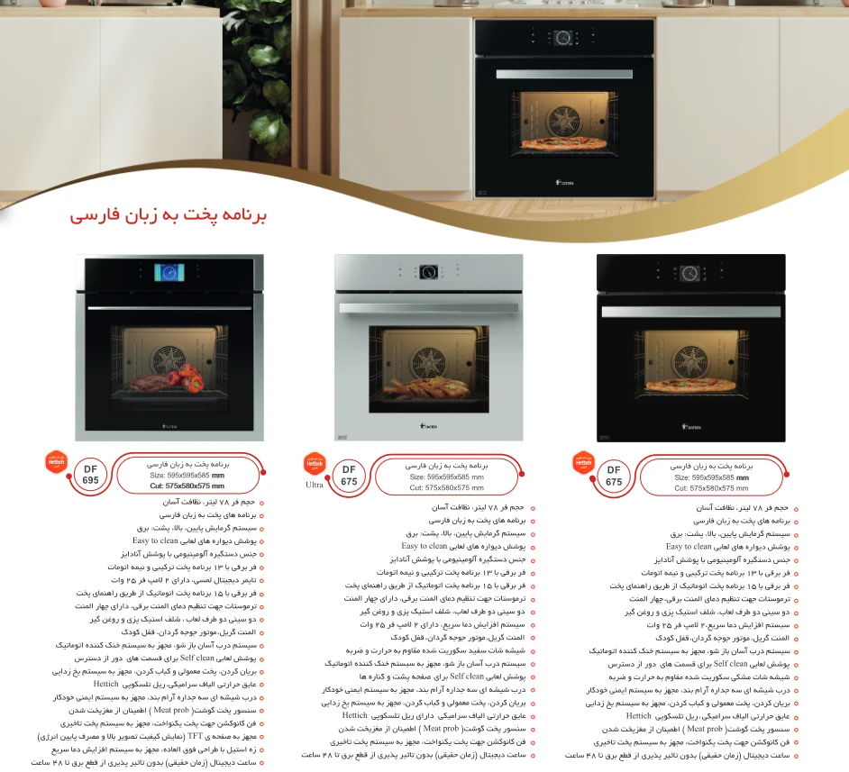 کاتالوگ فر توکار داتیس