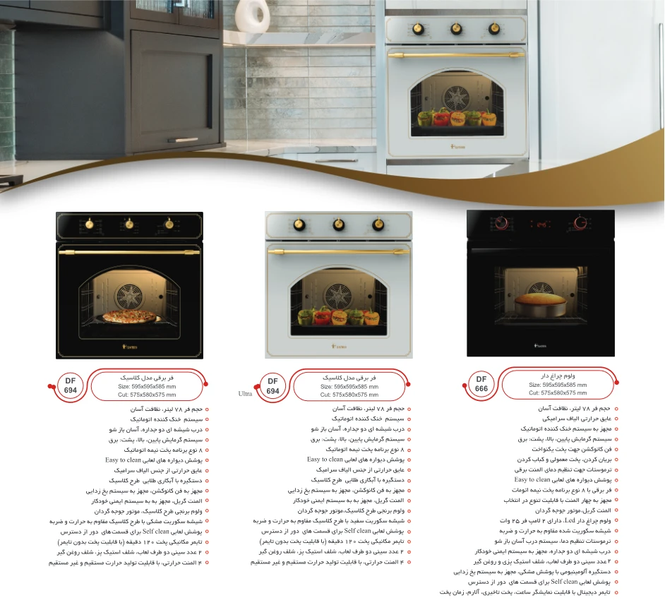 کاتالوگ فر توکار داتیس 10