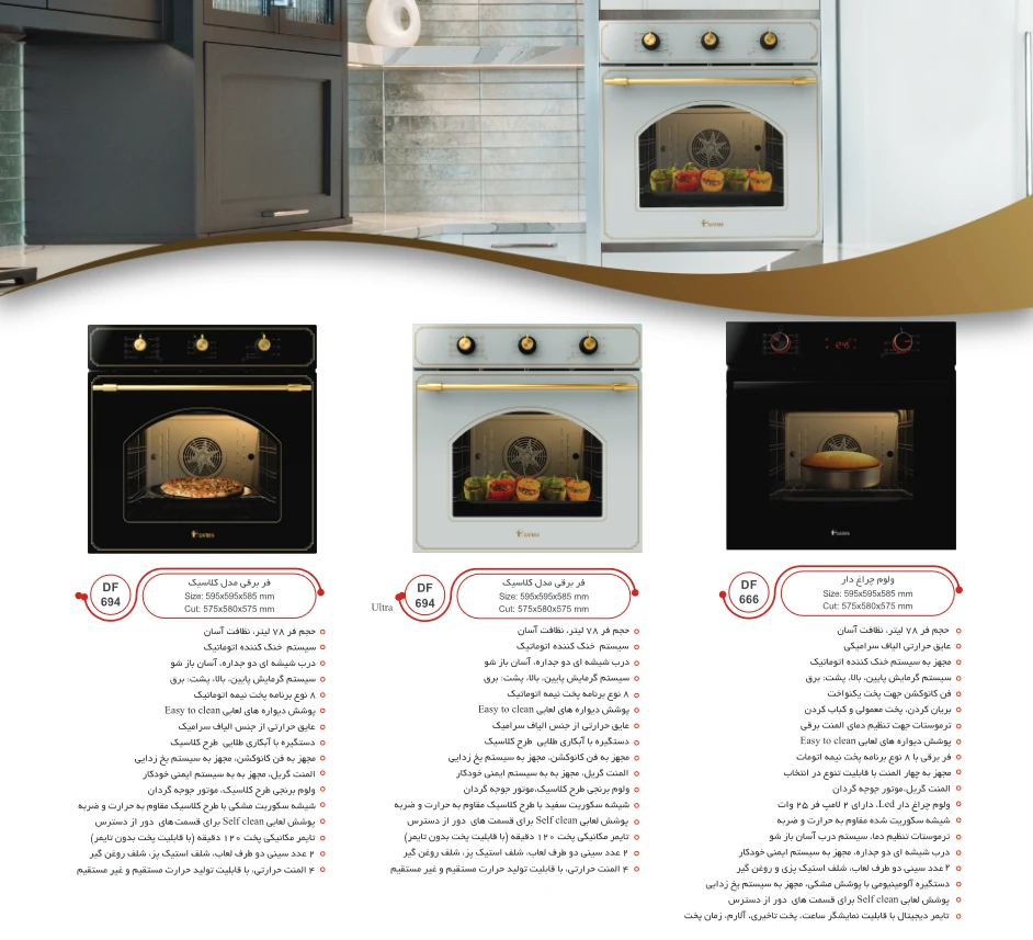 کاتالوگ فر توکار داتیس 9