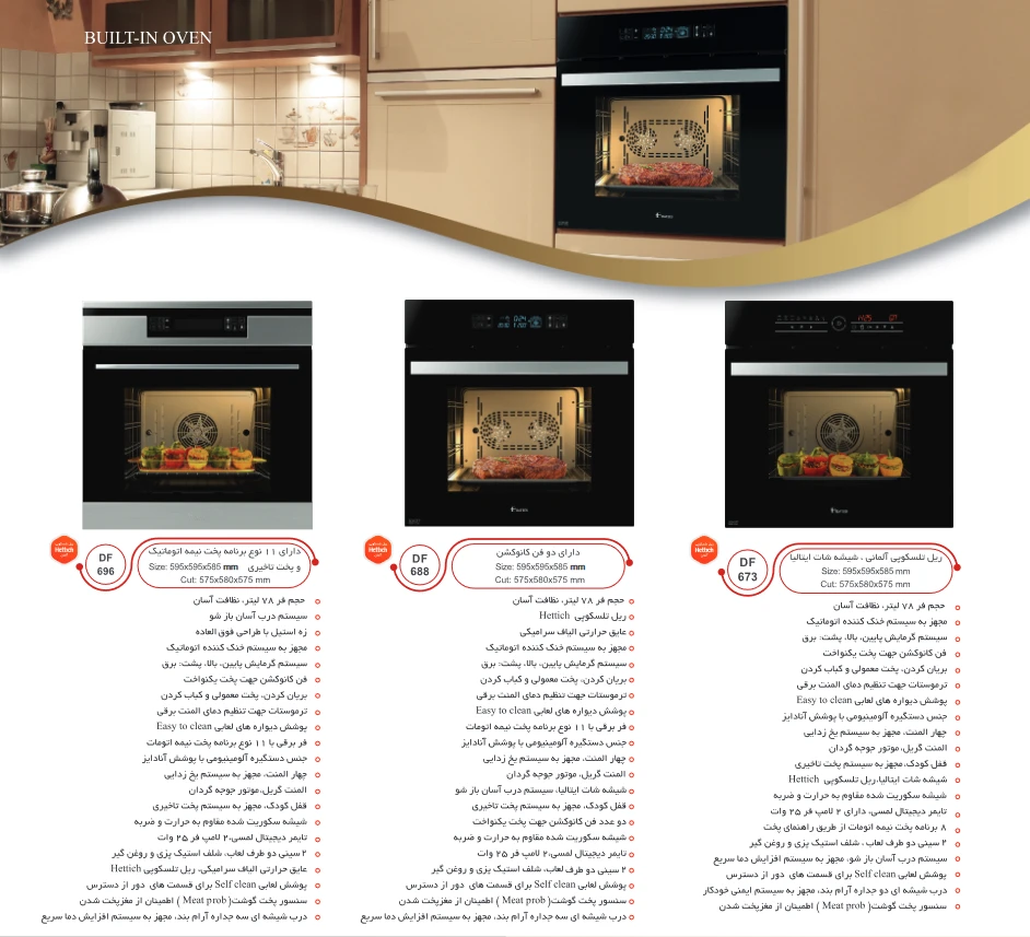 کاتالوگ فر توکار داتیس 6