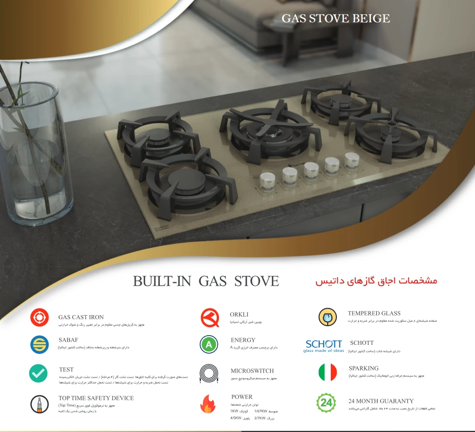 کاتالوگ گاز صفحه ای داتیس
