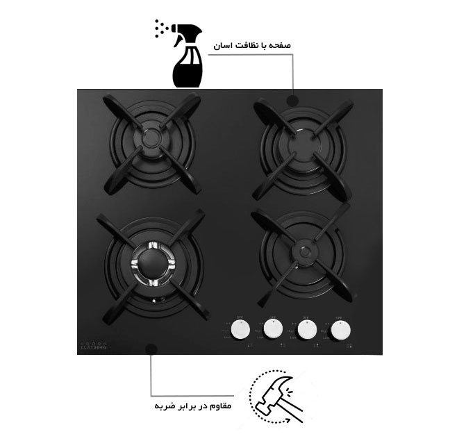 گاز 4 شعله کلایبرگ