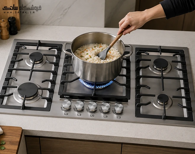 گاز صفحه ای کن s518 استیل