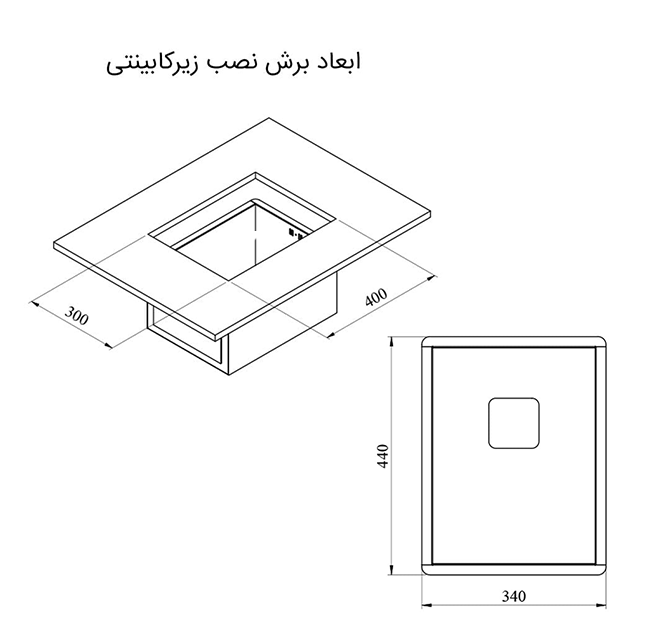نقشه سینک 4030 کن